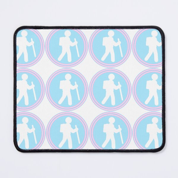 Item preview, Hiker Icon Pride Trans (blue) designed and sold by TinkyInkyFinky.