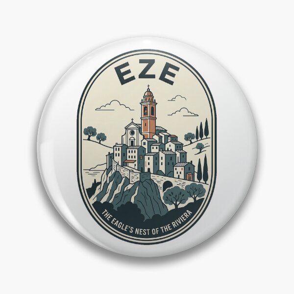 Item preview, Vintage Eze Village French Riviera Travel Badge designed and sold by k3rstman1.