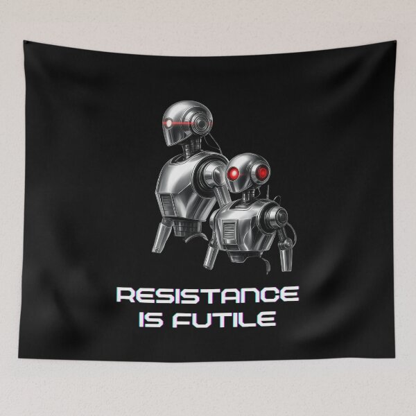 Item preview, Powered by AI Robot Design Futuristic Artificial Intelligence Tech Aesthetic Machine Learning Cyberpunk Graphic designed and sold by TEEJAMBOREE.