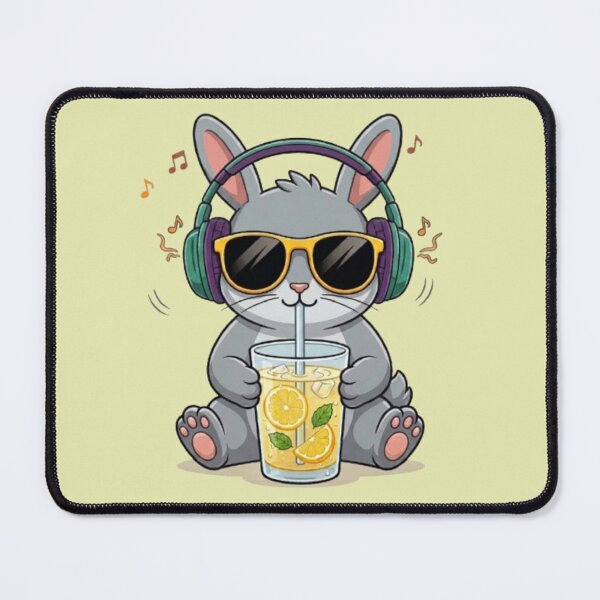 Item preview, Summer Chill – Music Loving Rabbit Art designed and sold by Dogandesighn.