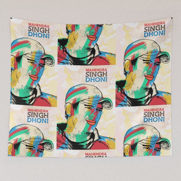 Item preview, Ms Dhoni -CSK Multicolor art designed and sold by artbundleindia.
