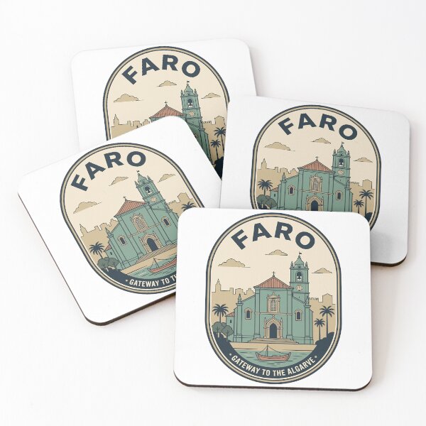 Item preview, Faro Portugal Vintage Travel Badge Algarve Coastline designed and sold by k3rstman1.
