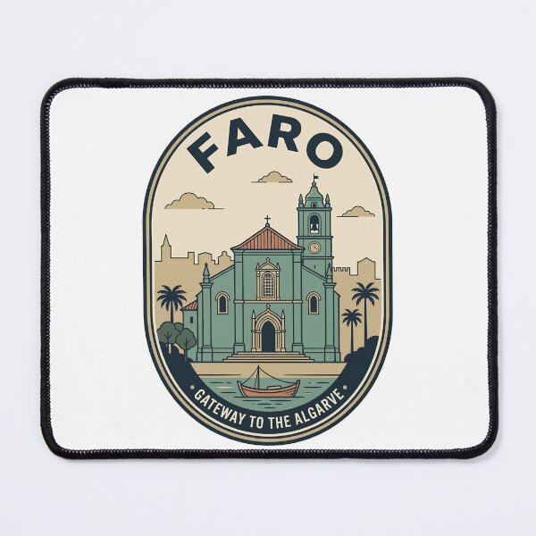 Item preview, Faro Portugal Vintage Travel Badge Algarve Coastline designed and sold by k3rstman1.