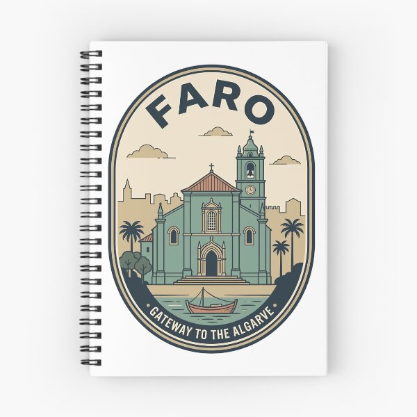 Item preview, Faro Portugal Vintage Travel Badge Algarve Coastline designed and sold by k3rstman1.
