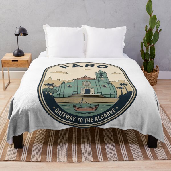 Item preview, Faro Portugal Vintage Travel Badge Algarve Coastline designed and sold by k3rstman1.