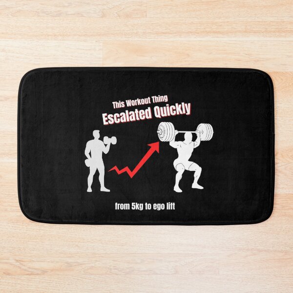 Item preview, Ego Lifting – This Workout Thing Escalated Quickly Gym Humor designed and sold by No Excuses Supply.