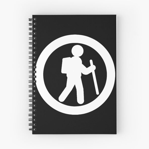 Item preview, Hiker Icon white (transparent background) designed and sold by TinkyInkyFinky.