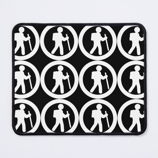 Item preview, Hiker Icon white (transparent background) designed and sold by TinkyInkyFinky.