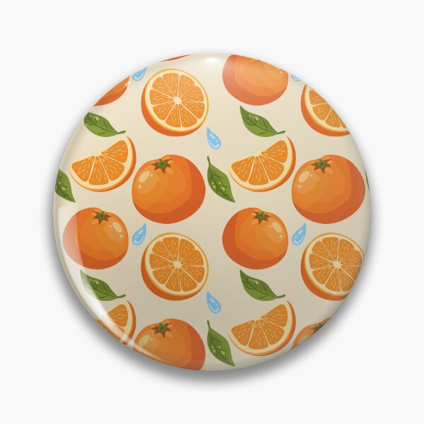 Item preview, Bright Orange Fruit Pattern designed and sold by BetweenForms.
