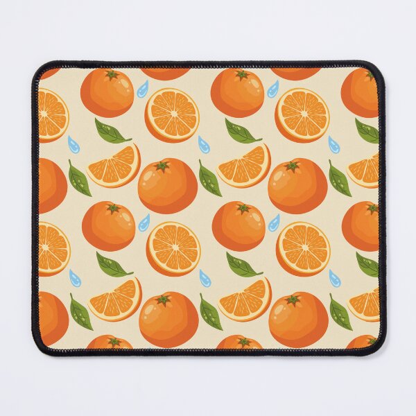 Item preview, Bright Orange Fruit Pattern designed and sold by BetweenForms.