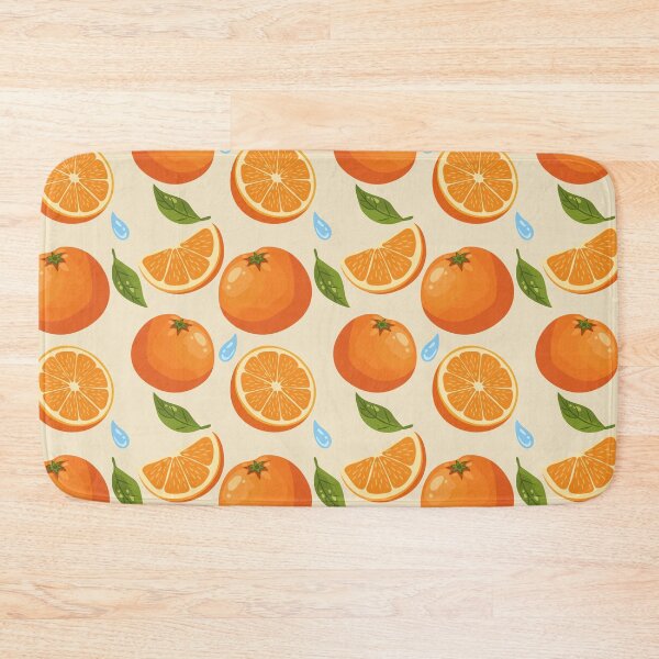 Item preview, Bright Orange Fruit Pattern designed and sold by BetweenForms.