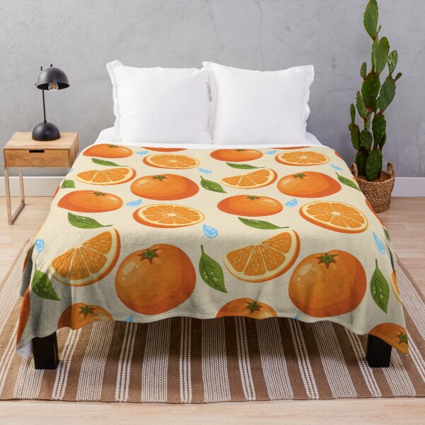 Item preview, Bright Orange Fruit Pattern designed and sold by BetweenForms.