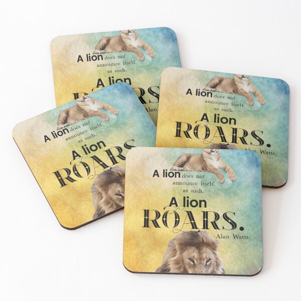 Item preview, Roar, Alan Watts motivational quote designed and sold by GiSilver.