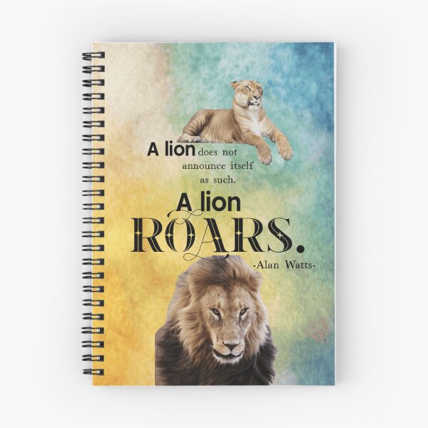 Item preview, Roar, Alan Watts motivational quote designed and sold by GiSilver.