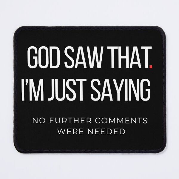 Item preview, God Saw That – Bold Minimalist Statement designed and sold by No Excuses Supply.