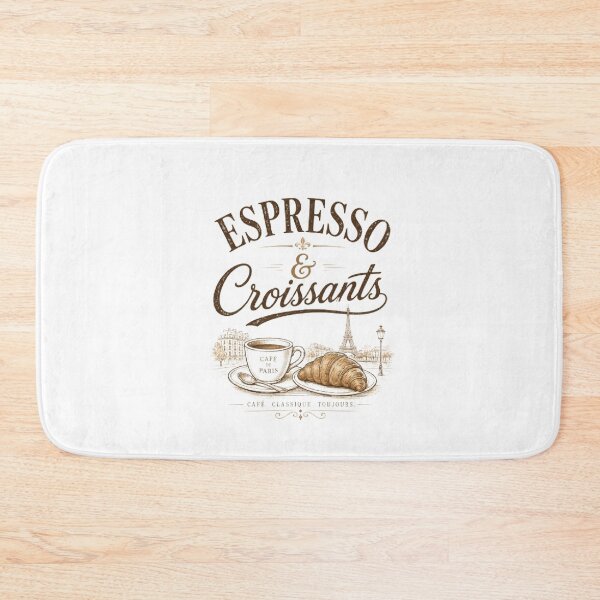 Item preview, French Café Aesthetic Coffee Lover Croissant Tee designed and sold by AveniaOficial.