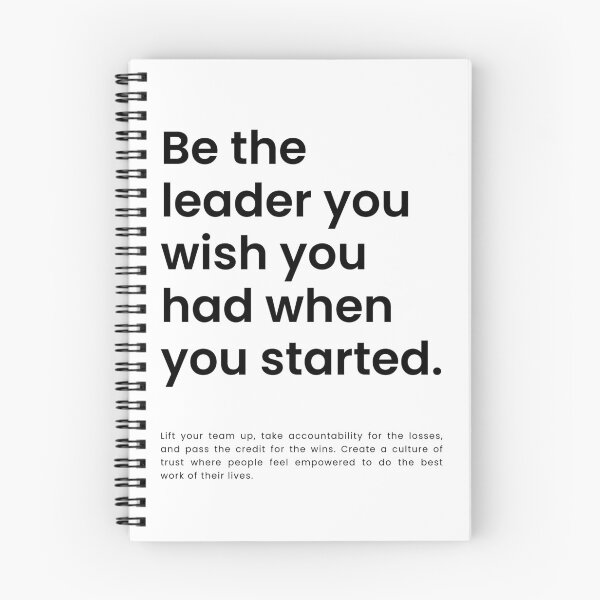 Item preview, Be The Leader You Wish You Had When You Started | Inspirational Leadership Quote | Motivational Boss Manager Gift | Empowering Team Culture Quote | Business Owner Entrepreneur Motivation designed and sold by LitzoyGlobeArt.