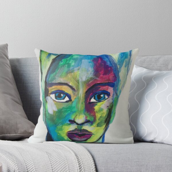 The Bathing Cap Throw Pillow