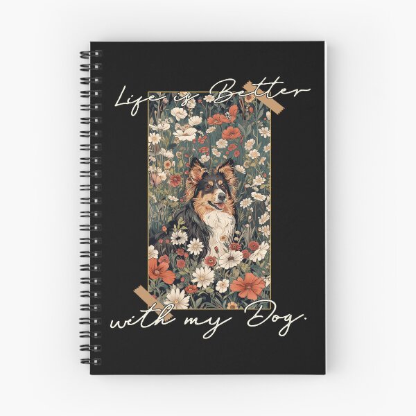 Item preview, Funny Shetland Sheepdog Sheltie Life is Better Floral Cottagecore Mom Dad Kids designed and sold by rafaeltto.