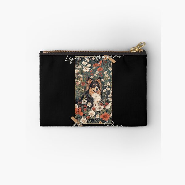 Item preview, Funny Shetland Sheepdog Sheltie Life is Better Floral Cottagecore Mom Dad Kids designed and sold by rafaeltto.