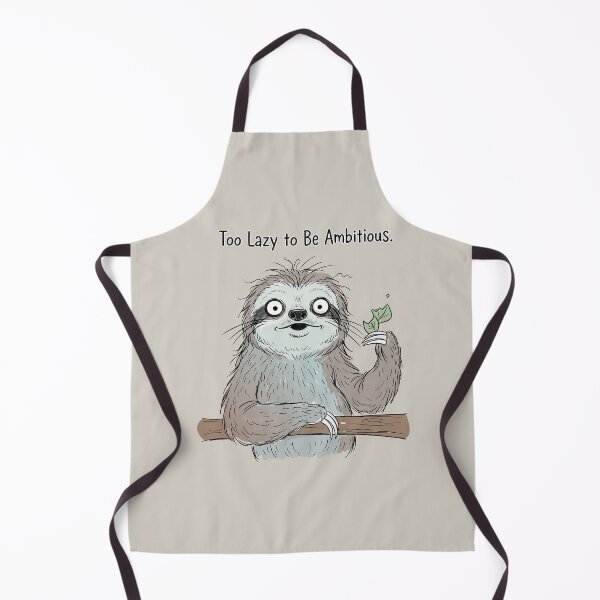 Item preview, "Too Lazy To Be Ambitious" Funny Sloth Sarcastic Introvert Art designed and sold by Cipher & Soul.