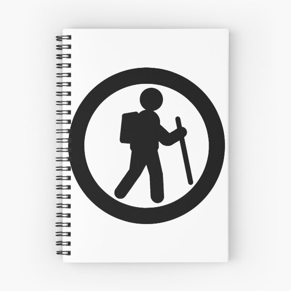 Item preview, Hiker Icon black (transparent background) designed and sold by TinkyInkyFinky.