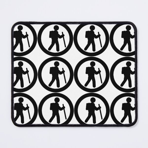 Item preview, Hiker Icon black (transparent background) designed and sold by TinkyInkyFinky.
