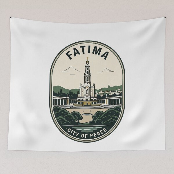 Item preview, Fatima Portugal City of Peace Vintage Travel Emblem designed and sold by k3rstman1.