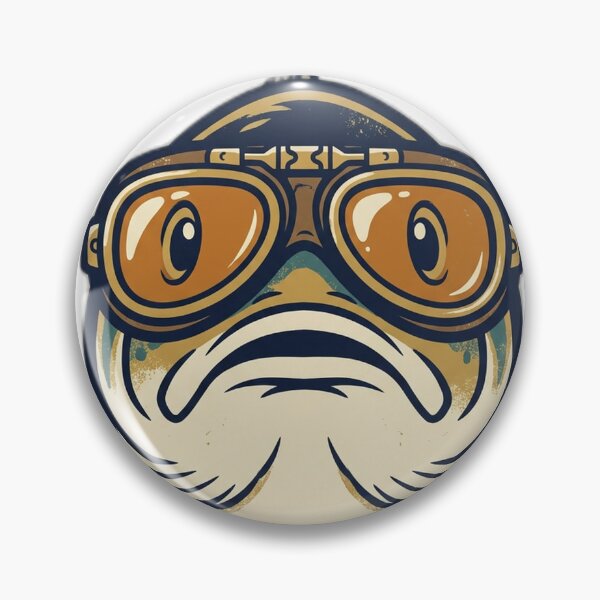 Item preview, Funny Bass Fishing Aviator Goggles Weird Dad Gift designed and sold by FoxglovePress.