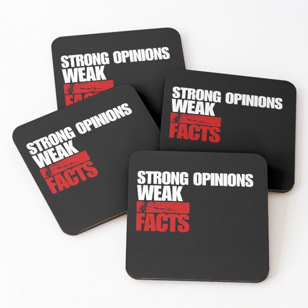 Item preview,  Strong Opinions Weak Facts – Funny Sarcastic Typography designed and sold by No Excuses Supply.