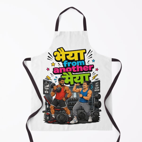 Item preview, Bhaiya from another Maiya - Gym Lovers / Fitness Freaks | Quirky Hindi Theme Tshirt designed and sold by freezed-frames.