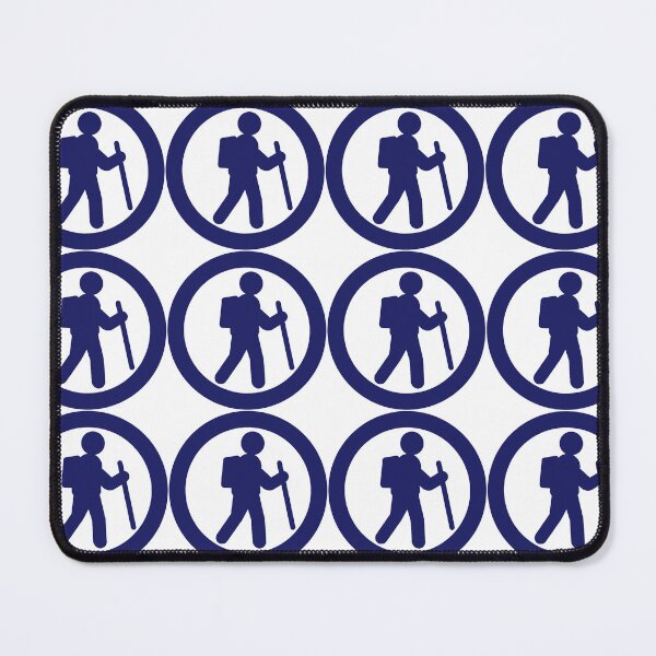 Item preview, Hiker Icon blue (transparent background) designed and sold by TinkyInkyFinky.