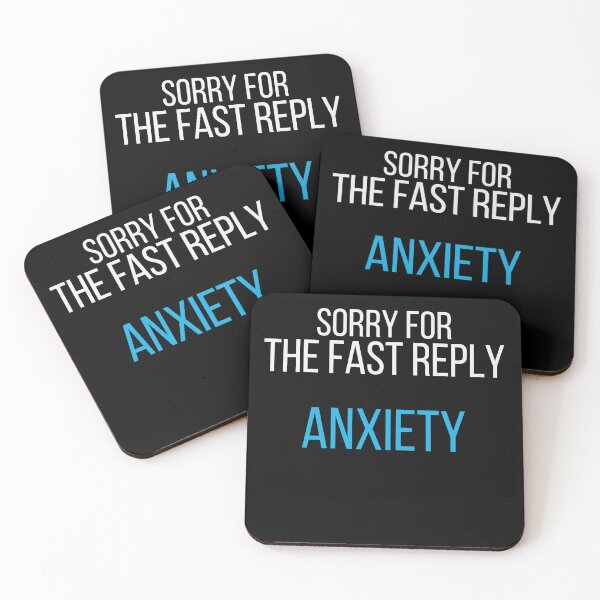 Item preview, Sorry For The Fast Reply Anxiety Funny Introvert Quote designed and sold by No Excuses Supply.