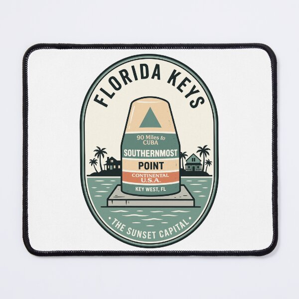 Item preview, Vintage Florida Keys Southernmost Point Travel Badge designed and sold by k3rstman1.