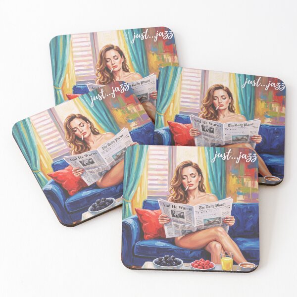 Item preview, Just Jazz: Retro Pop Art Morning Reading designed and sold by inkmxpstudios.