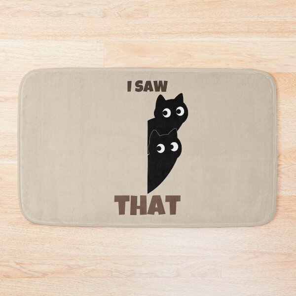 Item preview, I Saw That Funny Black Cat Retro Minimalist Design designed and sold by No Excuses Supply.