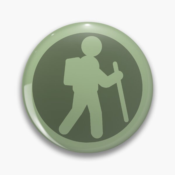 Item preview, Hiker Icon sage green designed and sold by TinkyInkyFinky.