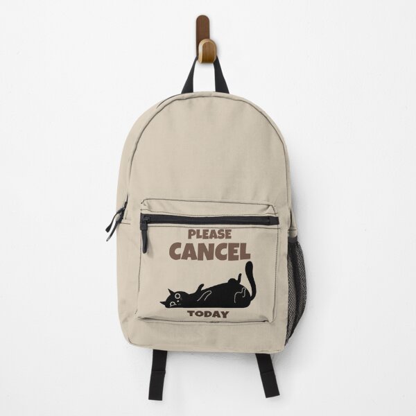 Item preview, Please Cancel Today Funny Lazy Cat Retro Minimalist Design designed and sold by No Excuses Supply.