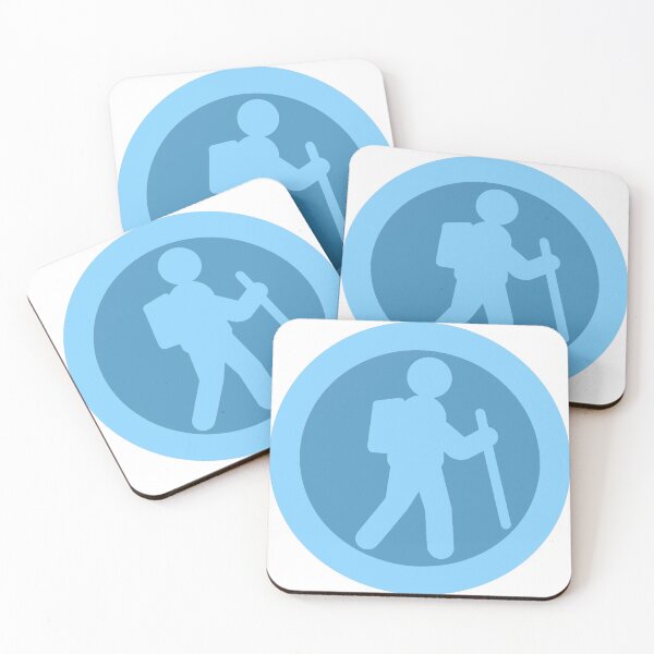 Item preview, Hiker Icon sky blue designed and sold by TinkyInkyFinky.