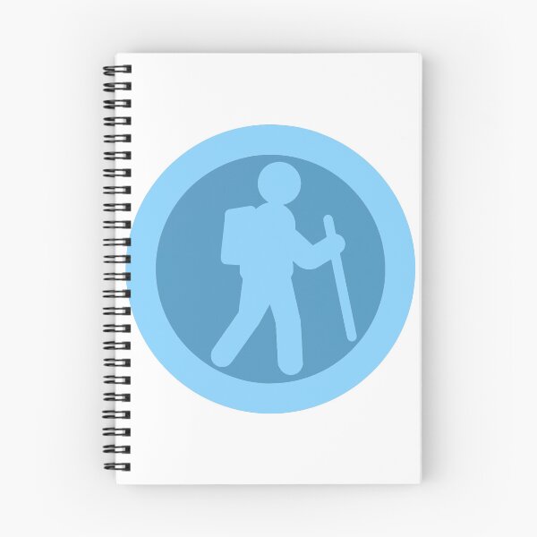 Item preview, Hiker Icon sky blue designed and sold by TinkyInkyFinky.