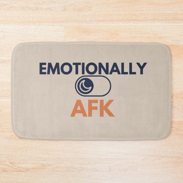 Item preview, Emotionally AFK Minimalist Introvert Streetwear designed and sold by No Excuses Supply.