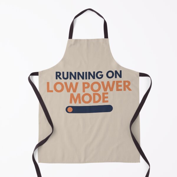 Item preview, Running On Low Power Mode Minimalist Tech Humor designed and sold by No Excuses Supply.
