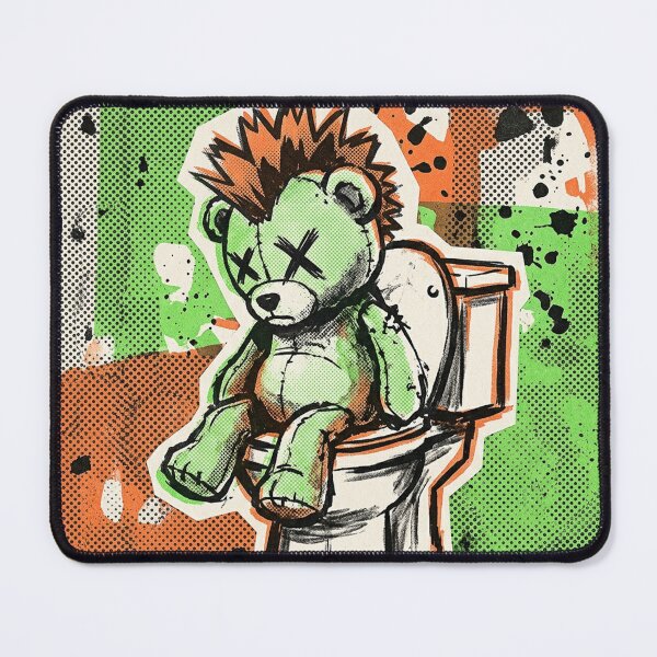 Item preview, Blacked Out No.1: Blackout Punk Teddy Bear - Funny Hangover Graphic designed and sold by NO BEAVER NO PUNK.