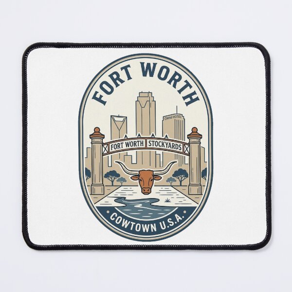 Item preview, Vintage Fort Worth Stockyards Cowtown Longhorn Badge designed and sold by k3rstman1.