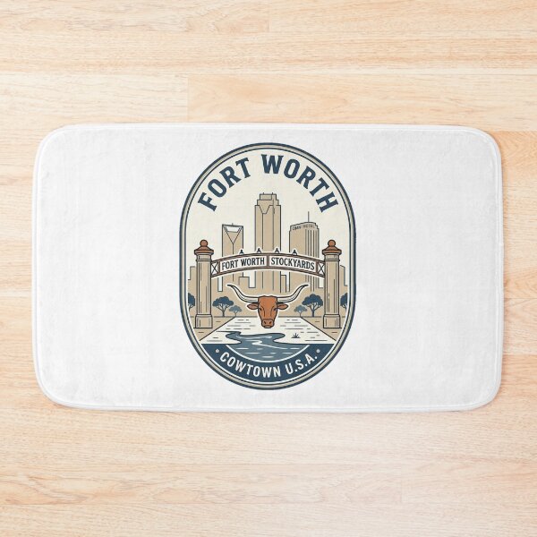 Item preview, Vintage Fort Worth Stockyards Cowtown Longhorn Badge designed and sold by k3rstman1.