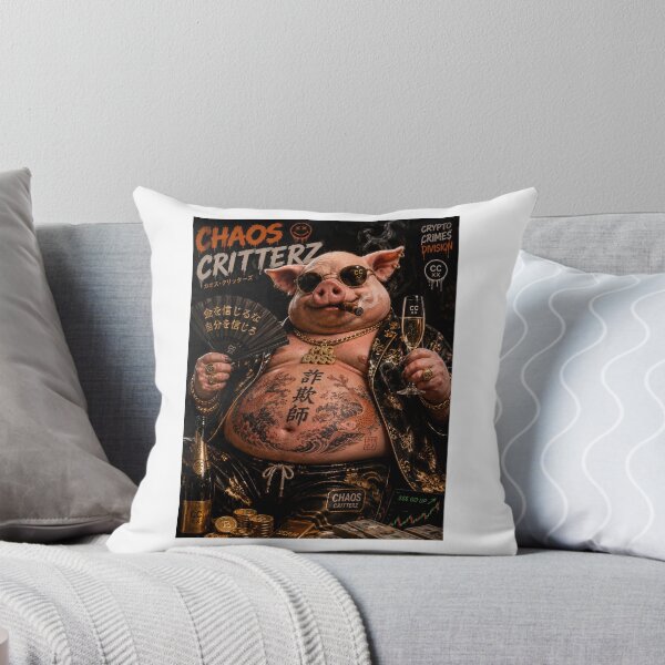 Item preview, Crypto Chaos Pig Boss designed and sold by ChaosCritterz.