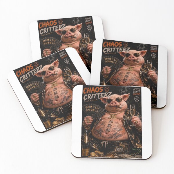 Item preview, Crypto Chaos Pig Boss designed and sold by ChaosCritterz.