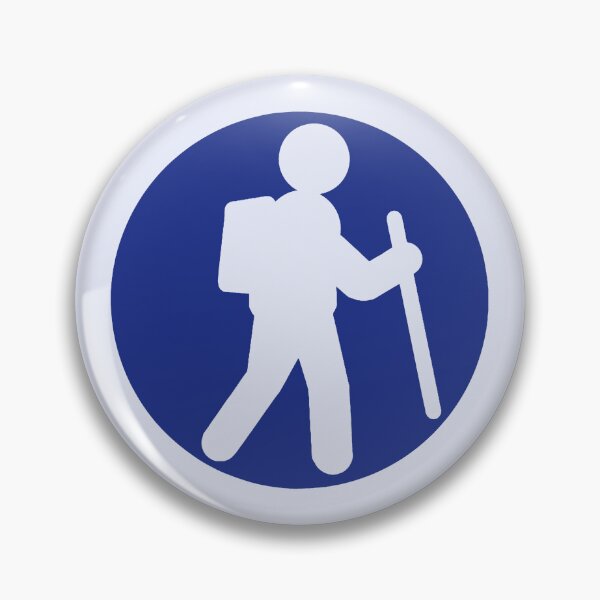Item preview, Hiker Icon royal blue designed and sold by TinkyInkyFinky.