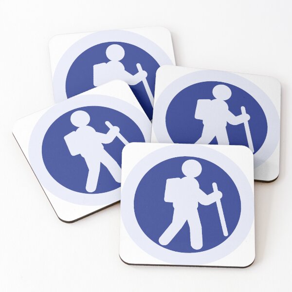 Item preview, Hiker Icon royal blue designed and sold by TinkyInkyFinky.