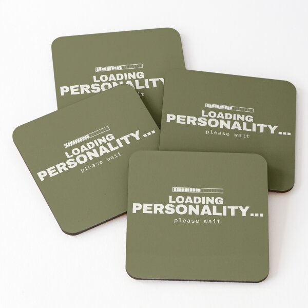 Item preview, Loading Personality Please Wait – Funny Introvert Typography designed and sold by No Excuses Supply.